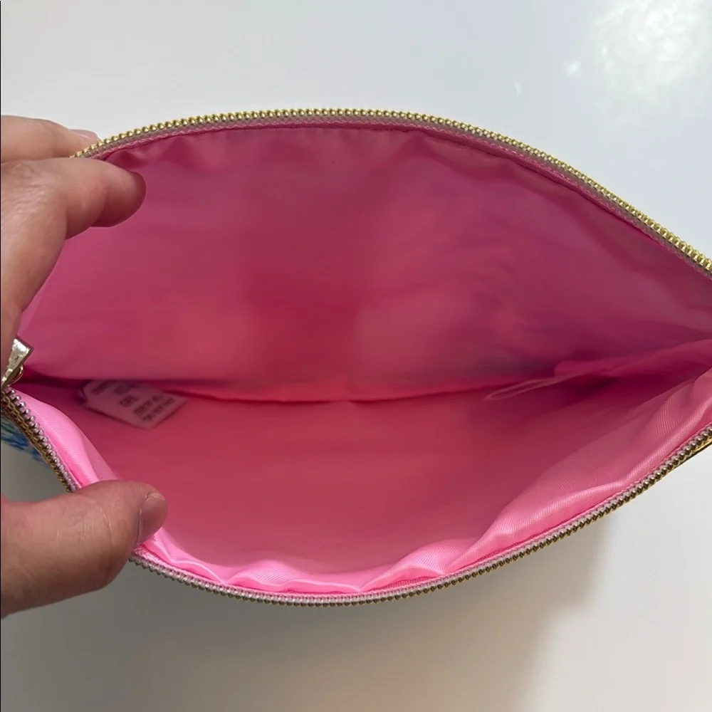 Lilly Pulitzer Blue and Pink‎ Padded Pouch